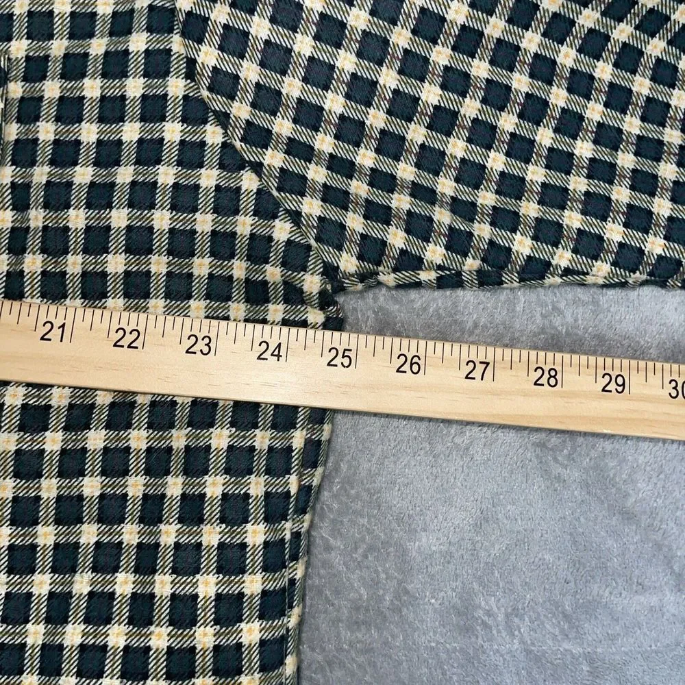 VTG Ozark Trail Quilted Lined‎ Flannel Long Sleeve Shirt Jacket Size Large